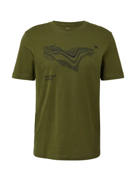 S.Oliver Tricou închis / oliv albastru