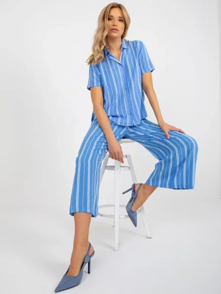 Bluză Fashionhunters albastru