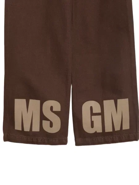 Dětské široké džíny Msgm hnědé