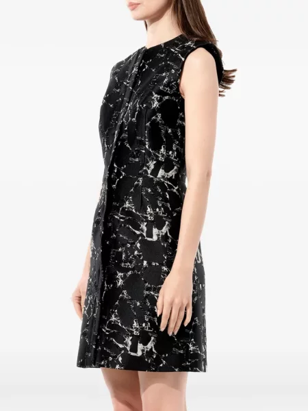 Αμάνικη φόρεμα Balenciaga με σχέδιο μαύρο