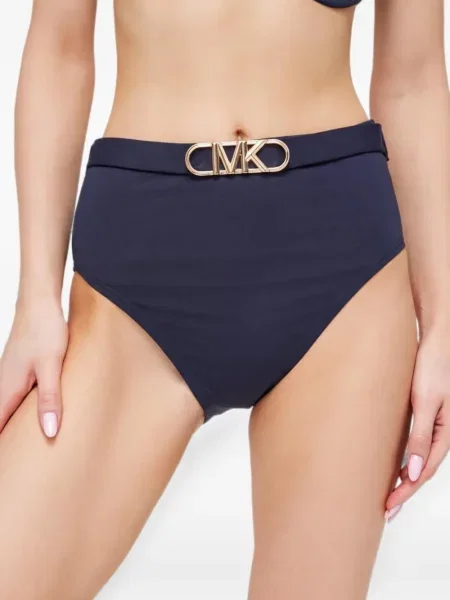 Curea Michael Michael Kors din piele cu imagine cu talie înaltă roz
