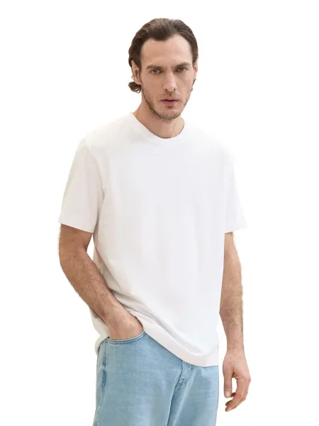 TOM TAILOR Tricou alb