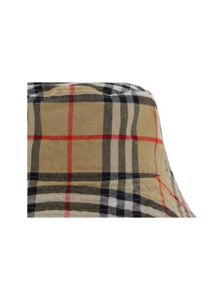 Czapka Burberry w kratę retro beżowa