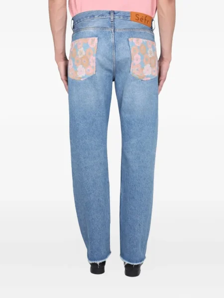 Дънки Séfr на цветя синьо