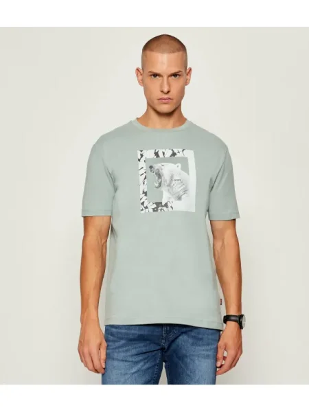 BOSS ORANGE Tricou Te_lupo verde