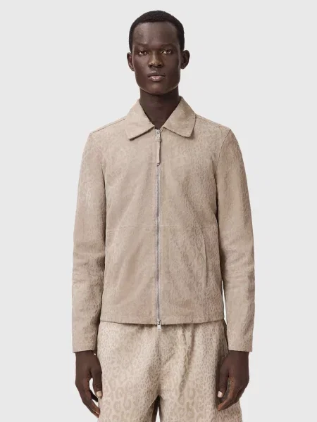 AllSaints Prechodná bunda HOCKLEY svetlohnedá