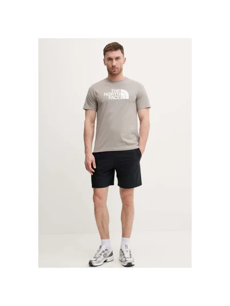 THE NORTH FACE Tricou EVOLUTION HALF DOME maro deschis / alb gri