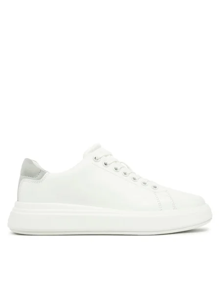 Calvin Klein Sneakers Cupsole Lace Up Suede Bt alb