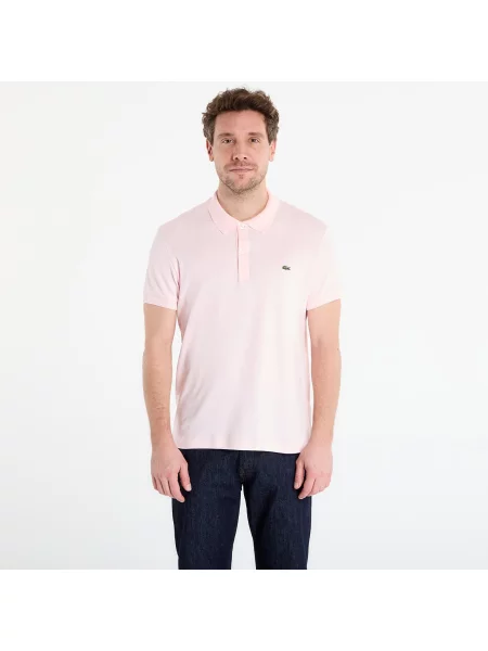 Къс оребрен с яка риза Lacoste