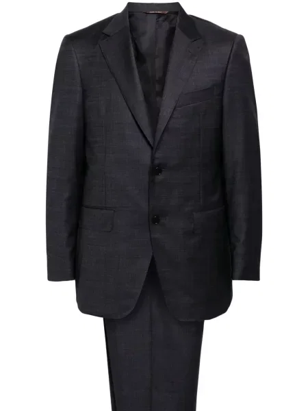 Costum Canali de lână albastru