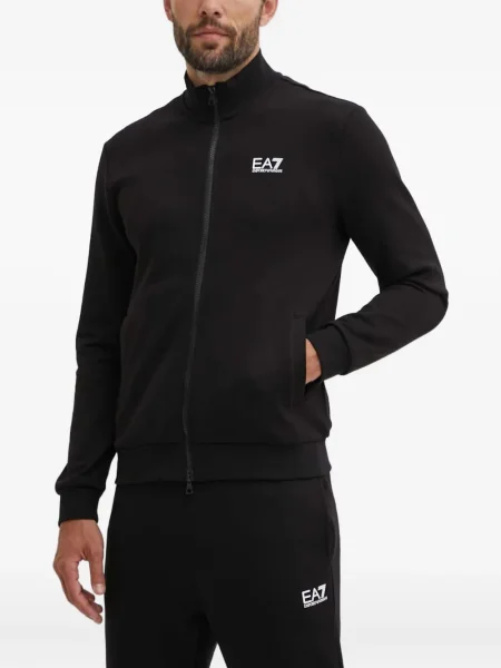 Παντελόνι Ea7 Emporio Armani με αυτόγραφο μαύρο