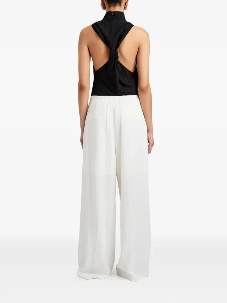 Top Proenza Schouler White Label din jacard alb