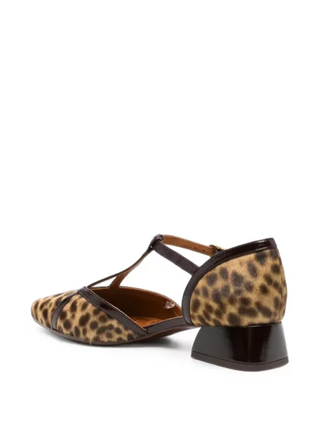 Pantofi cu toc Chie Mihara cu imagine cu model leopard maro