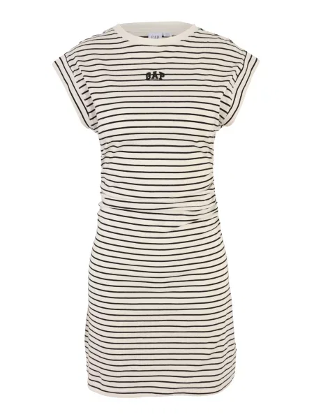 Gap Petite Obleka kremna črna