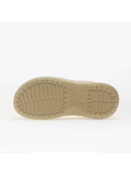 Маратонки Crocs на платформе бежово