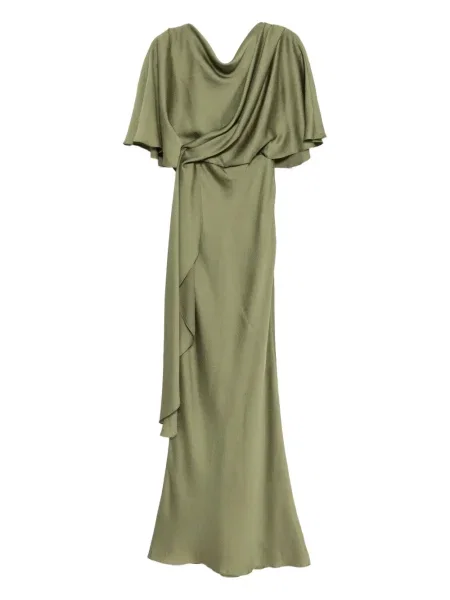 Rochie Amsale din satin verde