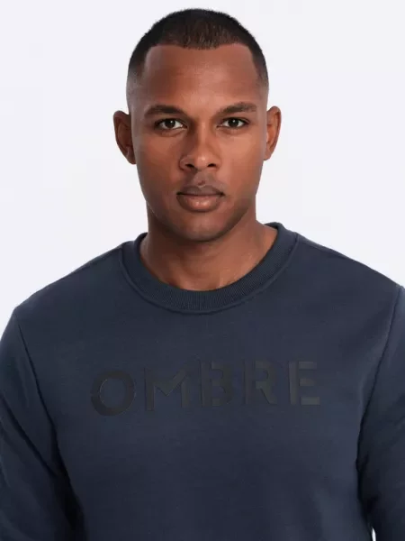 Φούτερ Ombre Clothing με κέντημα μπλε