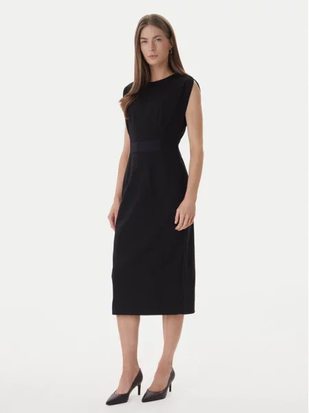 BOSS Cocktail obleka črna