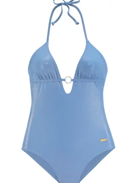 LASCANA Enodelne kopalke svetlo modra