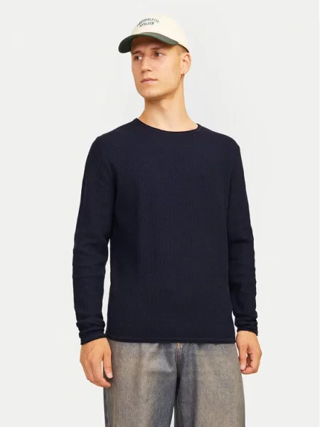 Jack&Jones Megztinis Cooper Tamsiai mėlyna