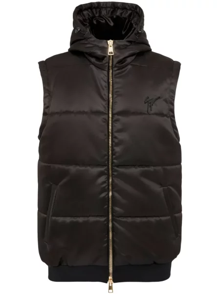 Vestă Giuseppe Zanotti cu broderie negru