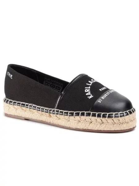 Espadrile KARL LAGERFELD črna