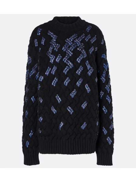Pulover Dries Van Noten de lână negru