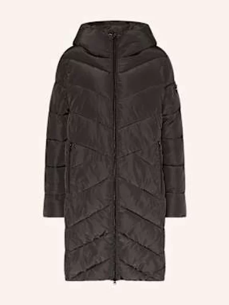 Frieda & Freddies Płaszcz Pikowany Constance schwarz czarny