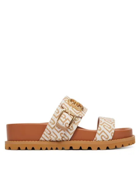 Liu Jo Klapki Livia 02 Beżowy brązowe