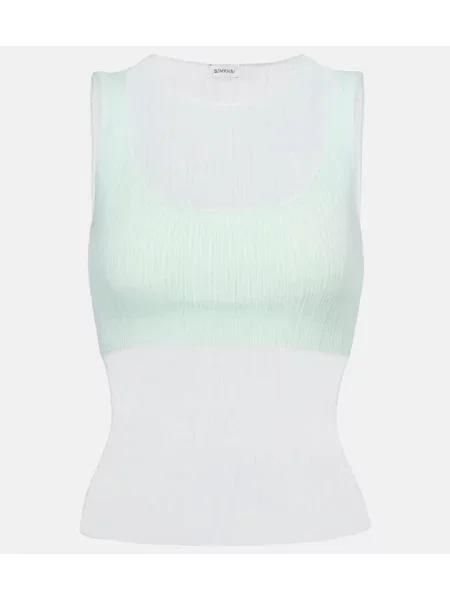 Przezroczysty top Simkhai zielony