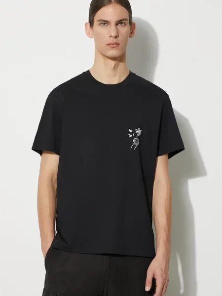 Футболка Neil Barrett Slim "For You" з принтом чорний