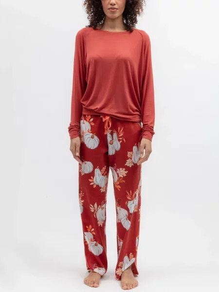 Піжама CYBERJAMMIES Pumpkin бавовна/модал помаранчевий