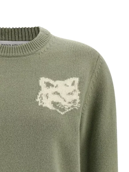 Pulover Maison Kitsune verde