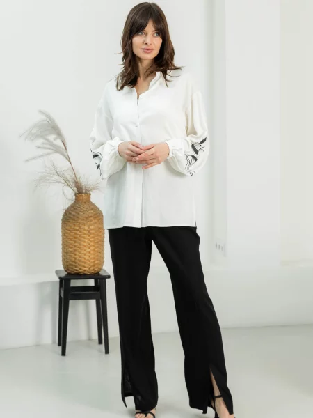 Лляна Сорочка Seventeen білий