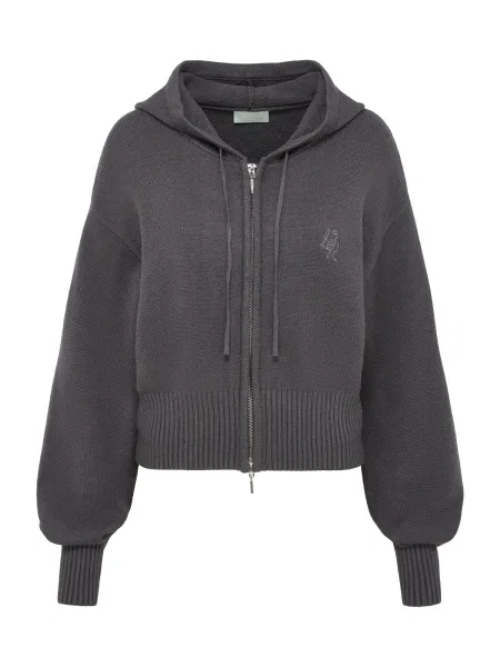 LeGer by Lena Gercke Geacă tricotată Cornelia metalic gri