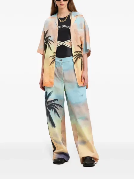 Cămașă Palm Angels roz