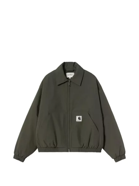 Geacă Carhartt Wip cu autograf verde