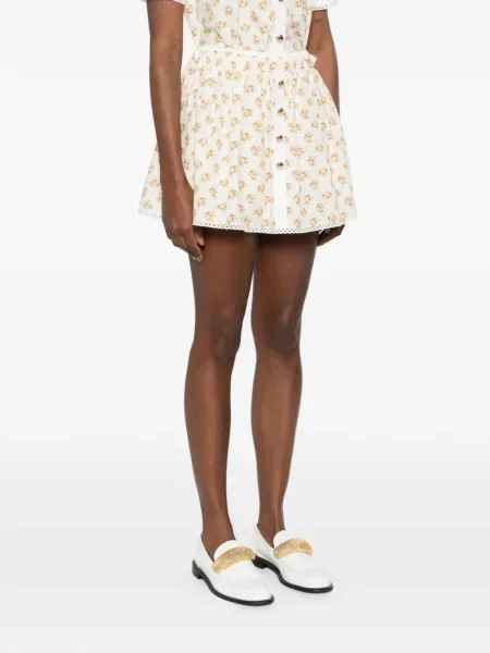 Fusta mini Maje cu model floral în linie A mini