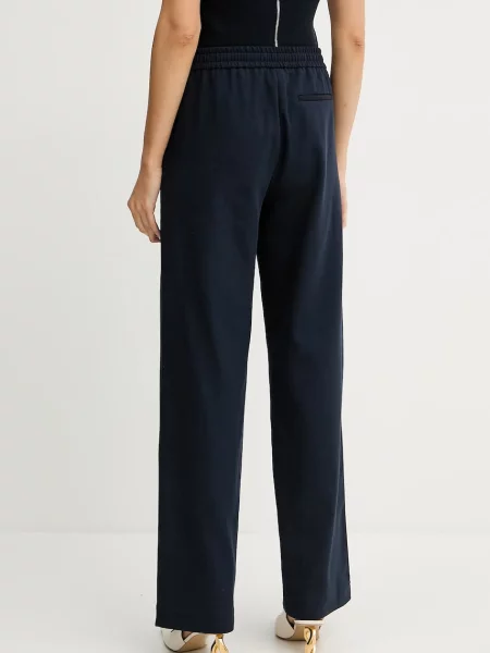 Kalhoty BOSS tmavomodrá high waist