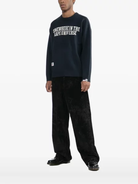 Hanorac Aape By A Bathing Ape cu imagine albastru