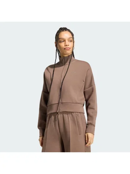 Bluza dresowa Spacer brązowa