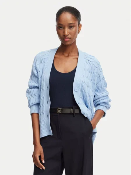 Tommy Hilfiger Cardigan deschis albastru