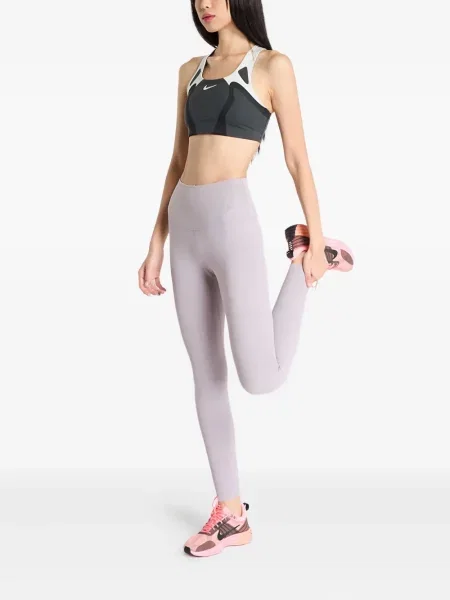 Top sport Nike din fleece plisat fără mâneci alb