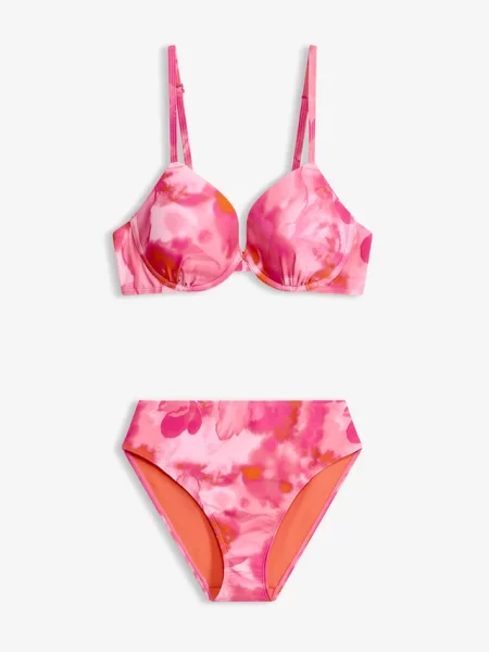 Bikini na fiszbinach 2 części czerwone
