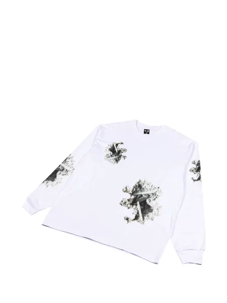 Lung tricou Daniel Arsham alb