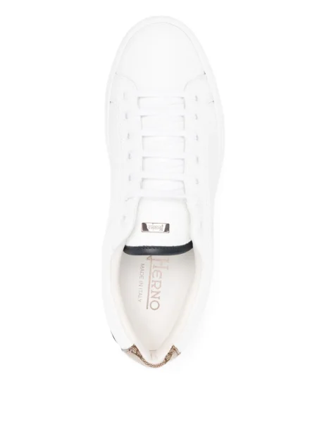 Sneakerși Herno din piele alb