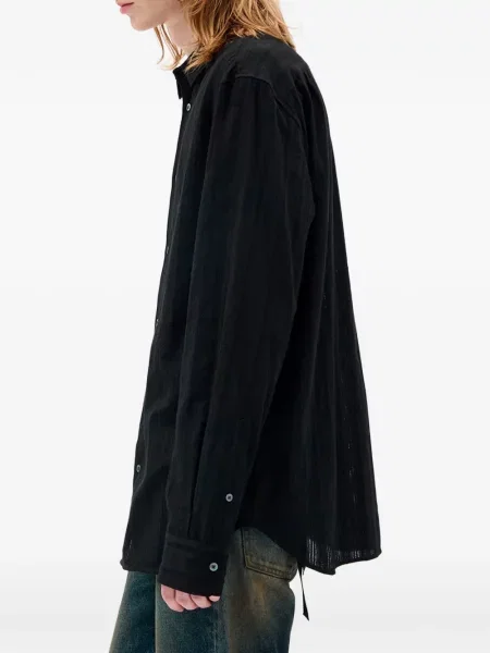 Cămașă Ann Demeulemeester cu dungi negru