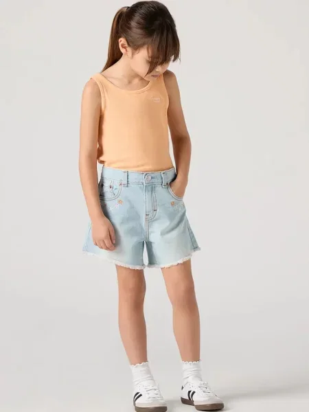 Levi's šortky džínové CROCHET APPLIQUE A LINE SH modré