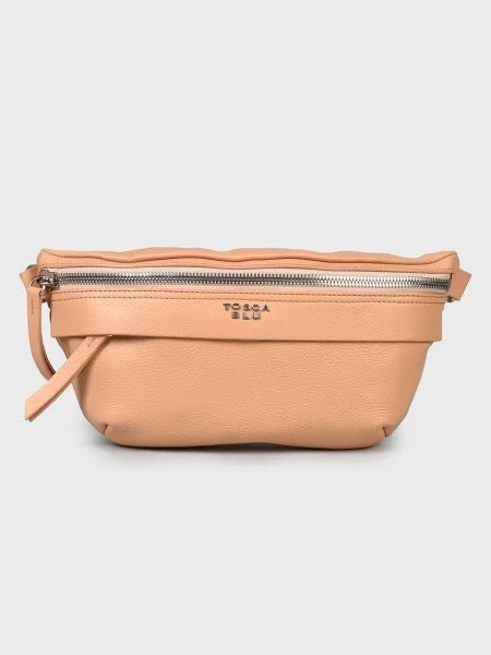 Tosca Blu Поясна сумка Шкіра бежевий