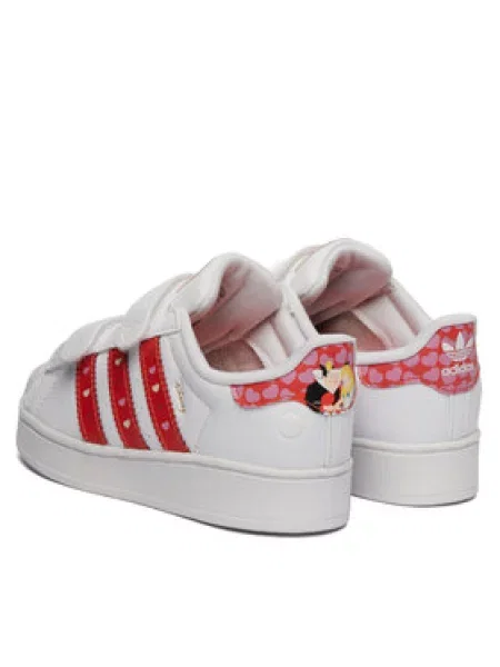 ADIDAS ORIGINALS Tenisice Adidas Disney Superstar roza / svijetlo crvena bijela